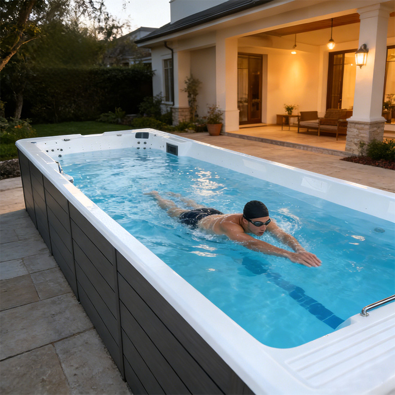 HydroSerene swim spa with cover