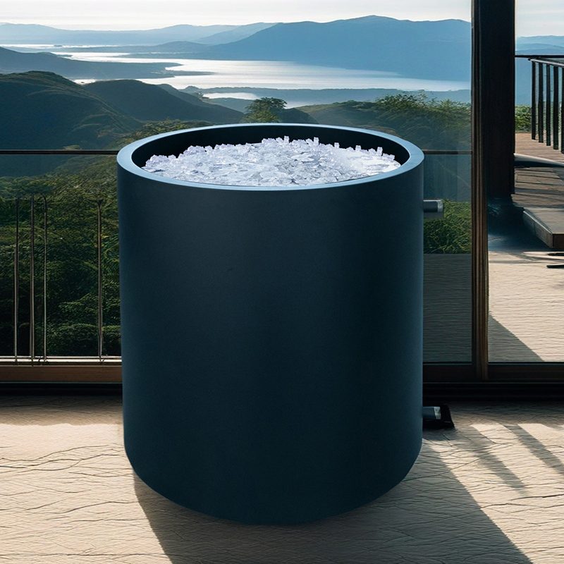 HydroSerene ice bath - cylindrical inflatable