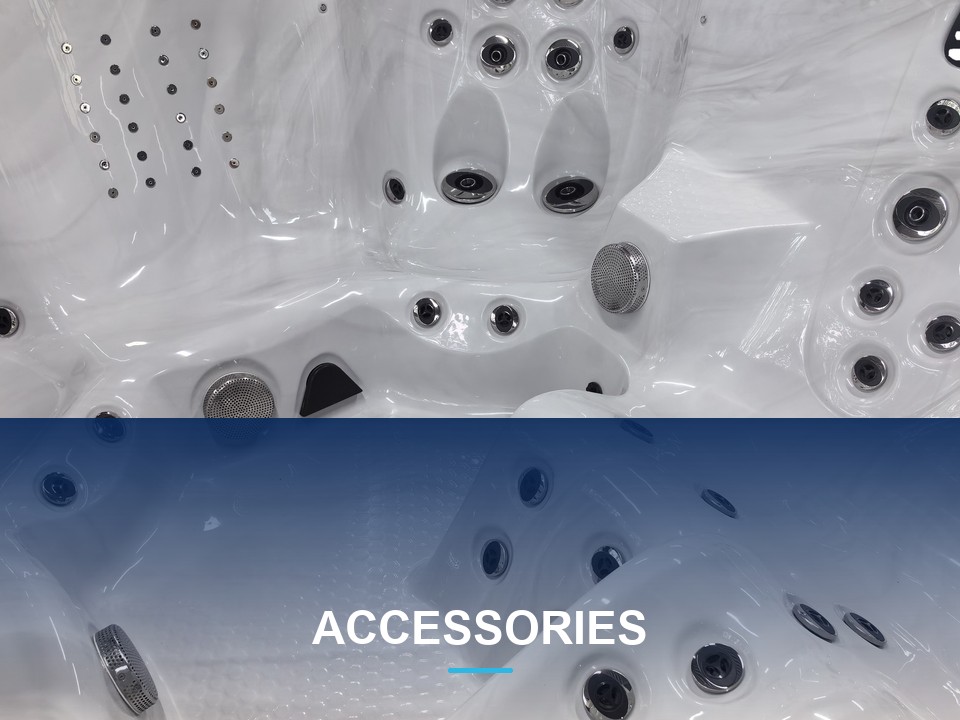 HydroSerene spa accessories and heat pump